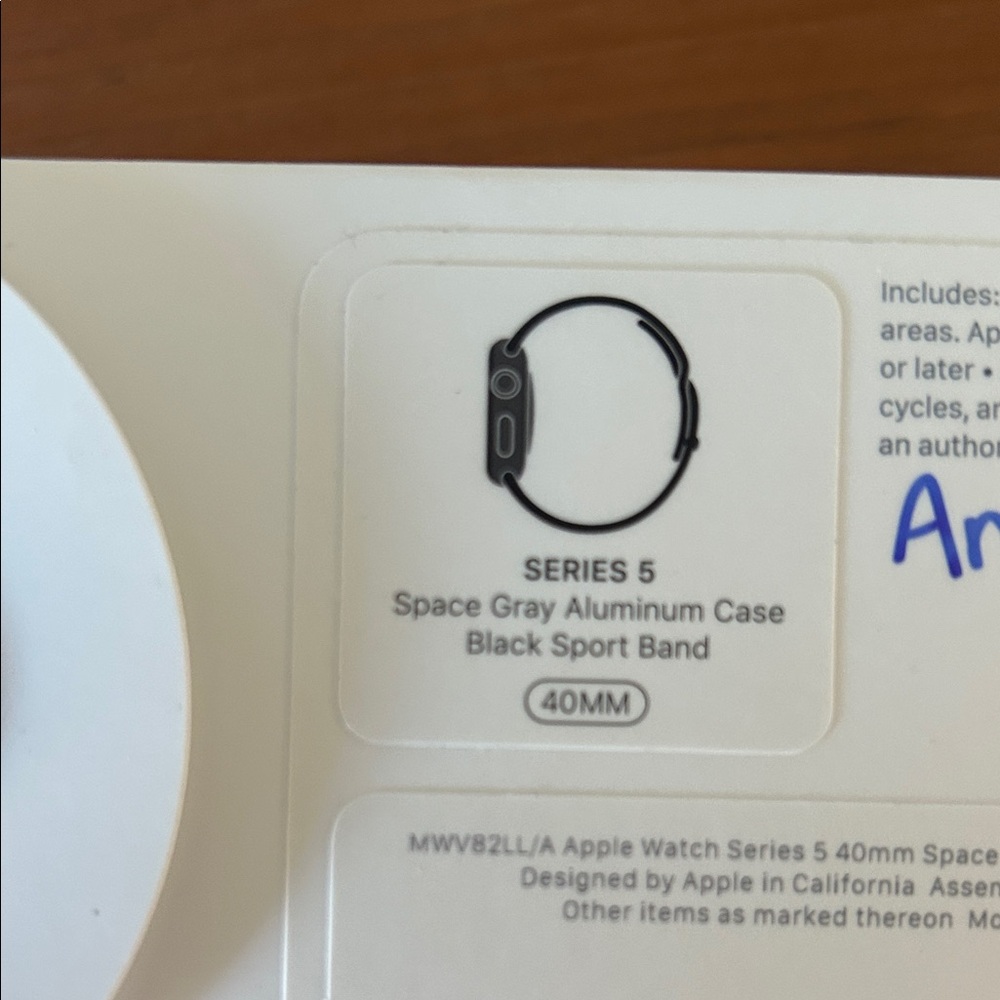 Apple Watch Series 5 - Space Gray with Black Band